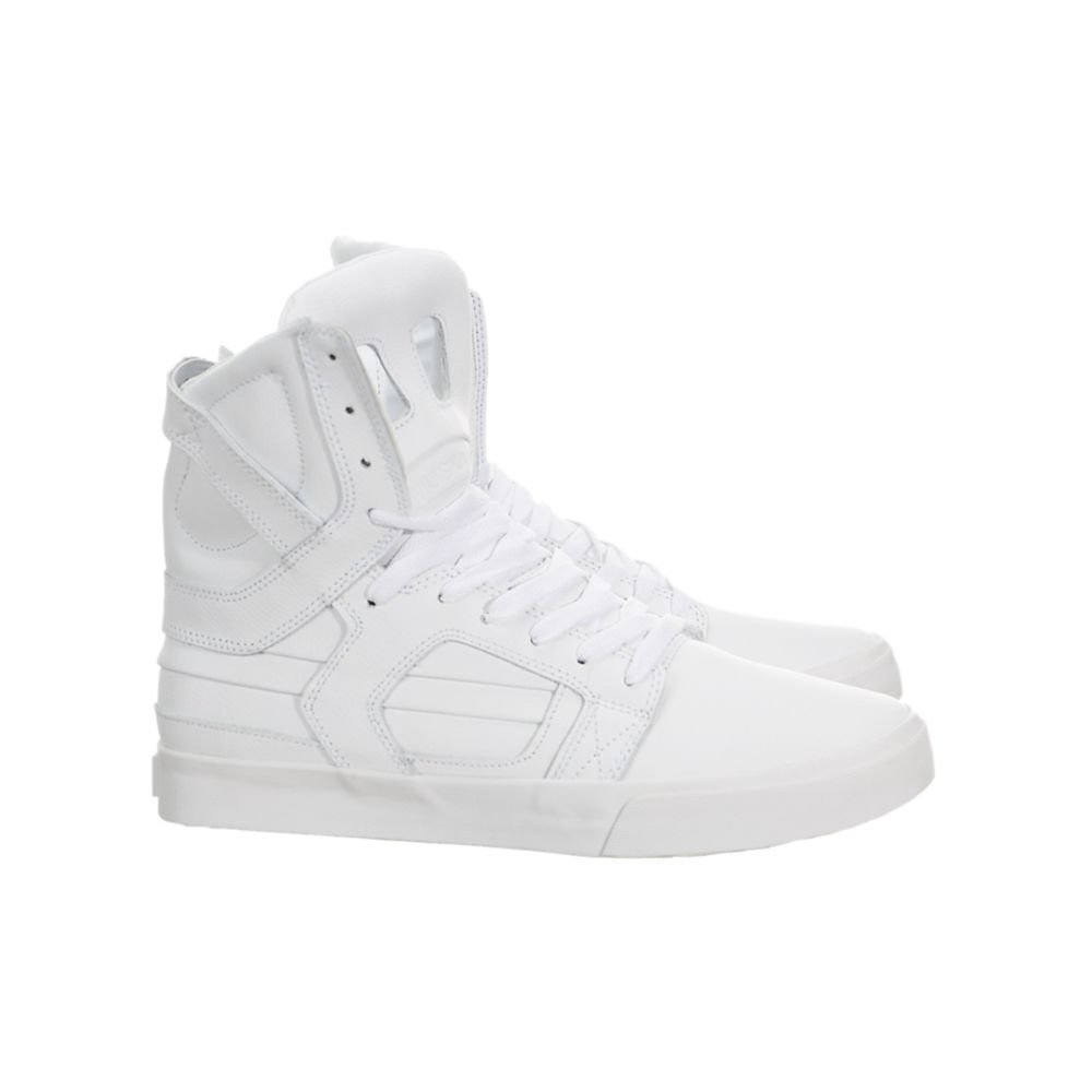 Baskets Montantes Supra SkyTop II Blanche White/White Homme | NGZ-42748083